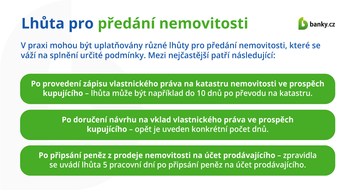 Lhůta pro předání nemovitosti