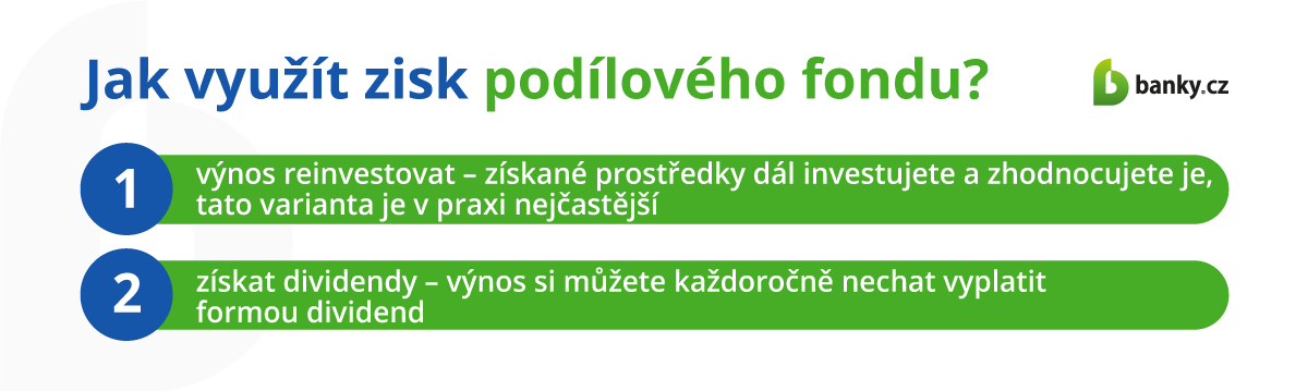 Jak využít zisk podílového fondu?