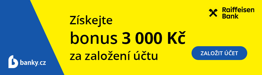 Běžný účet s bonusem 3 000 Kč