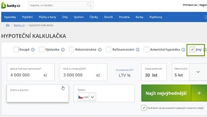 Hypotéka pro podnikatele: hypoteční kalkulačka.